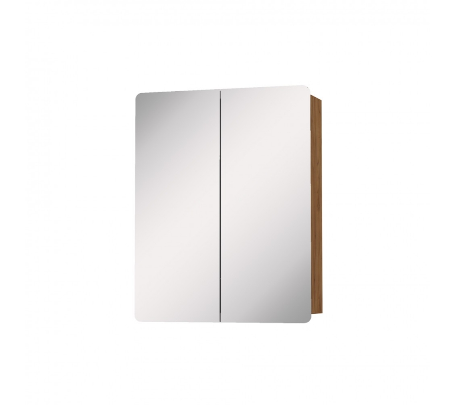POSEIDON Κρεμαστός Καθρέπτης Μπάνιου  με 2 ντουλάπια 61*14.5*65cm