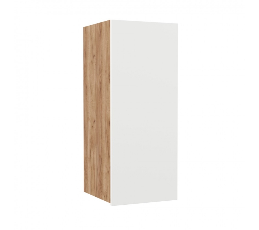 Επιτοίχιο ντουλάπι κουζίνας Fix. Χρώμα Λευκό με Tεχνιτη. Διαστάσεις 30x30,5x72,8