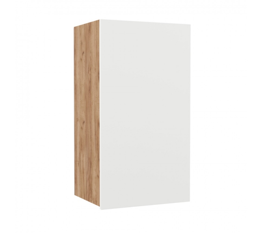 Επιτοίχιο ντουλάπι κουζίνας Fix. Χρώμα Λευκό με Τεχνιτη. Διαστάσεις 40x30,5x72,8