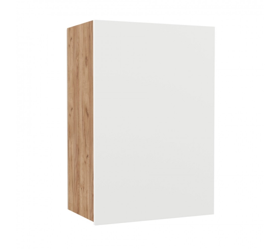 Επιτοίχιο ντουλάπι κουζίνας Fix. Χρώμα Λευκό με Tεχνιτη . Διαστάσεις 50x30,5x72,8