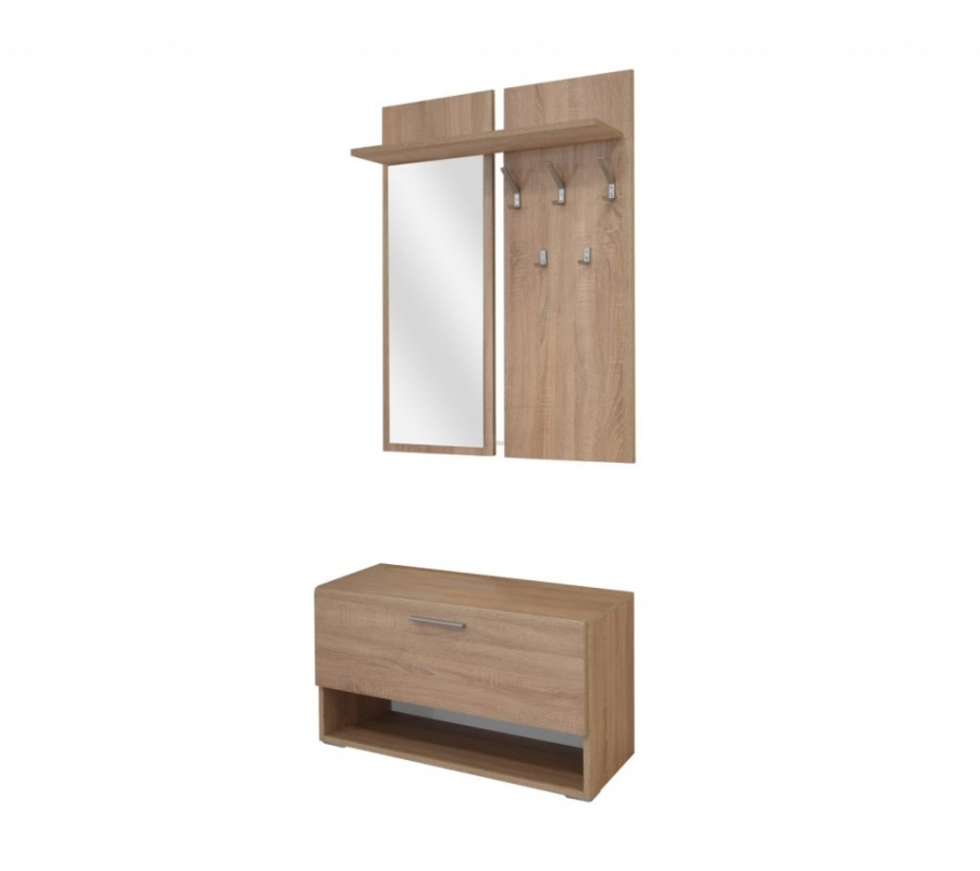 Έπιπλο εισόδου LEPAZ 90x37x209cm (Σε 2 χρώματα)