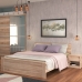 RIBI Κρεβάτι 120x200, Ημίδιπλο Με Τάβλες, χρώμα Sonoma